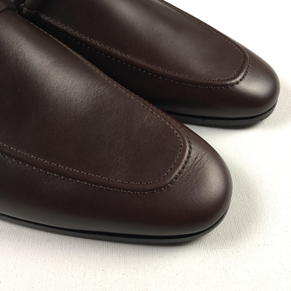 Gucci Men's Designer Black Leather Loafers 15.5 - Picture 6 of 7